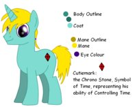 Refference Sheet: Chrono Stone by hirotokiyama - male, stallion, tail, pony, unicorn, horn, mane, mlp, refference sheet, mlp:fim, mlpfim