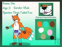 Jim's 3rd Ref Sheet  by Jimox1985 - babyfur, diaper, fox, cub, male, reference sheet, sheet, ref