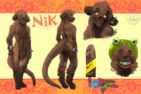 my ref sheet ^3^ by Nicolas0113 - male, otter, hyena, sheet, refrence, ottena, nicolas0113, ot-r
