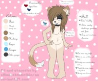 Katie's reference  by Ponichrome - cat, female, reference sheet