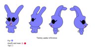 reference Tammy Usaka by benthelittlesquirrel - female, rabbit, reference