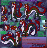 Ni Lu Ref V2 by Killerwolf1020 - dragon, female, reference sheet, character sheet, taur, dragoness, eastern dragon, chinese dragon, ni lu, nilu