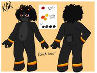 Kar reference sheet by SleetFury - male, bear, reference sheet, reference, black bear