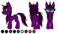 Gem (MLP) Reference by Violyte - male, magic, stallion, dark, little, pony, my, unicorn, oc, ghost, mlp, gem, amethyst, kunzite