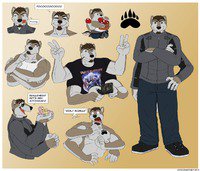 Character Studies: Drake   by Crocdragon - wolf, male, digitalart