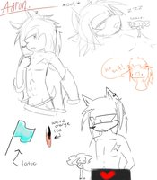 Aaron Sketch dump (small) by personalsecret - male, hedgehog