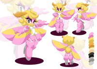 Oh Elle by Iviv - female, character sheet, pink, fluffy, moth