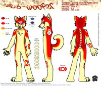 Sub-Woofer Reference Sheet [WIP-Final?] by snoopy - dog, puppy, red, husky, male, reference sheet, pup, fursuit, fursona, snoopy, subwoofer, sub-woofer