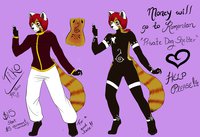 RED PANDA FUNDRAISER ::CHARACTER FOR SALE GOOD CAUSE:: by LobaDeLaLuna - cute, red panda, male, character sheet, sale, handsome, chinese, submissive, auction, character reference, character design, fundraiser