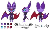 Contessa Reference by Violyte - dragon, cute, female, hybrid, pokemon, type, flying, ref, oc, reference, salamence, bio, contessa, noibat