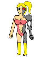 Karen/Babebot-1.0 by skullzproductions - sex, female, human, public, in, cyborg, stripping, karen, having, human/animal/robot, babebot-1.0