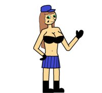 Mandy Coal [my 30th OC!] by skullzproductions - sex, female, a, human, train, masturbating, on, stripping, engineer, having