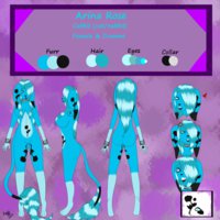 (PA) Arina Rose ref by Kuri0usKatt - cats, females, cat, cabbit, female, hybrid, reference sheet, reference, cat girl, refsheet, mistress, domme, ref-sheet, rabbit hybrid