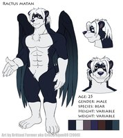 Ractus Clean Ref Sheet by Crocdragon89 by ractuswalks - bear, wings, crocdragon89, ractus