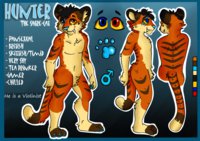 Hunter Reff Sheet by TheShyViolinist - male, tiger, saber cat