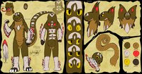 Vander Corkman's 2013 Reference Sheet by Amby - male, tail, eyes, lizard, claws, velociraptor, scaly, fangs, feathers, dinosaur, marks, spikes, scales, scalie, neck frill