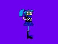 Lizzie Rose by Prentis65 - female, scarf, hedgehog, goth, punk, sonic, ponytail, neckerchief, bandana