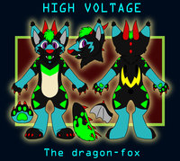 High Voltage - My future fursuit by HighVoltage - dragon, fox, male, reference sheet, character sheet, character, high, fursuit, fursona, ref sheet, voltage, foxdragon, fursuit - tame, foxragon