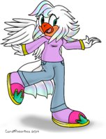 Candi's new look by PhoenixianQueen - female, rainbow, cockatiel/phoenix