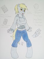 Mistress of Derps by TheAmariaShadow - female, reference sheet, equine, cutie mark, derpy hooves, pegasus pony, anthro pony