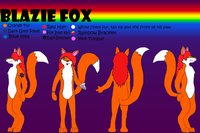 Blazie fox reference sheet by Blaziefox - fox, male, reference, blaziefox