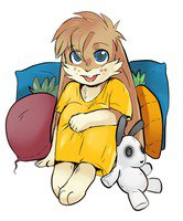 Sesame Bun by LibidinousWonder - cub, bunny, rabbit, carrot, digitalart, sesame bun, appendage child, minilop