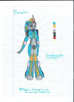 :.TFP OC . Neonia.: by JazzIsMaiBaby - female, cybertronian, transformers prime, neonia, bee x arcee, beecee fan child, transformers prime oc