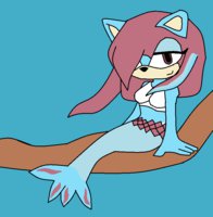 Aqua  by lunathewolf321 - female, wolf, character, sheet, mermaid