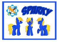 Sparky Ref Sheet by ChakatJaggerfrost - male, pony, sparky, my little pony, mlp, pegasus, pegasus pony, spark'n, spiration