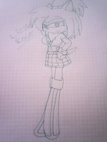 lizzie rose by supermicky124 - girl, hedgehog, amy rose, sonic fan character