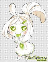 Kiwi Blanco by KiwiBlanco - female, white, chibi, kiwi, original character, blanco