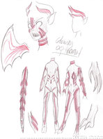 Luci RAGE markings ref by Hebiyoujo - dragon, female, herm, design, sheet, ref, pseudo-male