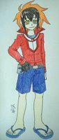 The Mechanical Prodigy, Mikey Redheart by TheAmariaShadow - male, human, original character, character profile, duel monster saviors, mikey redheart