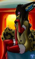 Christmas Kal by KalKalFawkz - cute, male, stockings, gay, bed, sexy, christmas, fluffy, fireplace, fire, hawt, warm, xmas, proxy, kal, radioactive, kalysto, kalystograph, fawkz, kit fox