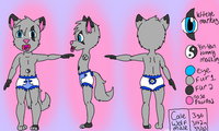 ref sheet by wolfpup549 - babyfur, diaper, cub, wolf, male, sissy