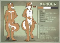 Xander Reference - by Flaredra by Xanderblaze - reference sheet, folf, xander, commission by flaredra