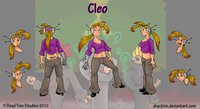 Cleo Character Sheet by Dracktin - female, human, character, sheet, cleo