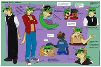 Character Studies: Ricky by Crocdragon - male, dingo, german shepherd, pitbull crocodile hybrid