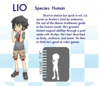 Lio character sheet by GlitterglueChan - shota, male, human, shotacon