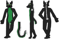 Jet Reference [SFW] by Jetdwolf - dragon, wolf, male, hybrid, reference sheet, male/solo, dragowolf