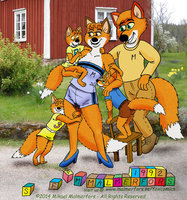 Fox Family by Micke