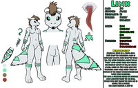 Reference of a Link (scrapped) by Link - dragon, male, lizard, horns, ref sheet, reference, long tongue, link, fuzzy dragon