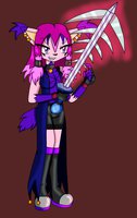 Berry Morgan by HolyLaxativeApples - sword, female, magic, pirate, lynx, villain, berry, holylaxativeapples