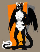 Mocka, Fursona sheet by MockingBird - dragon, cat, female, male, hybrid, anthro, rave, freak, sheet, fursona, reference, anthropomorphic, chimera