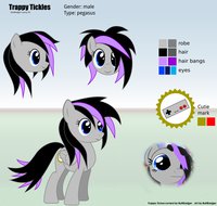 Trappy Tickles model sheet by buttbadger - girly, pony, oc, my little pony, trap, my little pony friendship is magic, brony, ponysona, oc pony, my little pony:friendship is magic