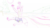 Beach Fun (Starting Sketch) by Shokuji - sketch, fox, beach, male, sunset