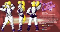 Freyja Character Sheet by LoneWolf - female, horse, muscle, wrestling, mare, character, sheet