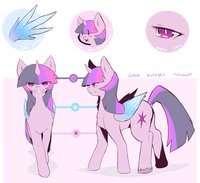 Cold Blooded Twilight ref by ColdBloodedTwilight - female, reference sheet, equine, mare, unicorn, my little pony, alicorn, twilight sparkle, cold blooded twilight