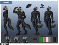 Sebas Sheet (c) character Zwolf by Zwolf - boy, wolf, male, underwear, pants, tail, men, smile, sad, hair, sheet, colored, angry, reference, sebastian, underwear bulge, zwolf, sebas