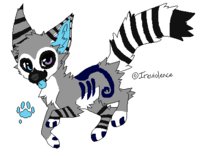☆ Larabelle Lotus ☆ by XxBayBayxX - cute, female, feral, lineart, reference, 2010, lemur husky, larabelle, first sona